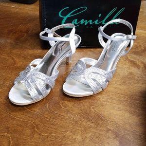 Silver Sequin Heels {Camille La Vie}